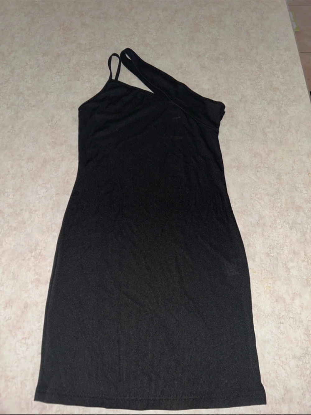 SHEIN Black One-Shoulder Bodycon Dress